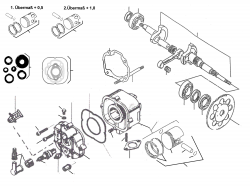 CYLINDER, PISTON, CRANKSHAFT