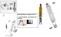 MAIN STAND, KEY, REAR SHOCK ABSORBER