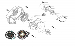 GENERATOR, STARTING MOTOR, COOLING FAN