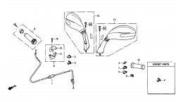 HANDLE GRIP, SWITCH, CABLE