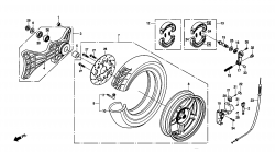 Hinterrad ,Bremsscheibe hi., Feststellbremse