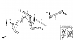 STAND, KICK STARTER ARM