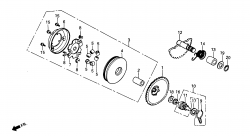 DRIVE FACE, KICK STARTER SPINDLE