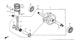 CRANK SHAFT, PISTON