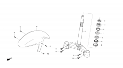 FRONT FENDER, STEERING STEM