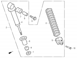 Stoßdämpfer hinten