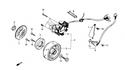 GENERATOR, FLYWHEEL, NEUTRAL SWITCH