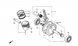 CRANKSHAFT, PISTON