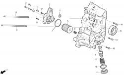 Ölfilter, Motorgehäuse rechts