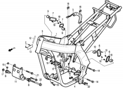 Rahmen, Motorhalter