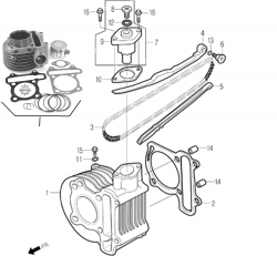 CAM CHAIN, CYLINDER