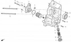 Ölfilter, Motorgehäuse rechts