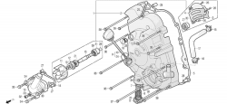 RIGHT CRANK CASE COVER, WATER PUMP