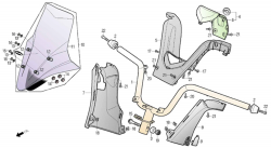 Lenker, Lenkerverkleidung, Windschild