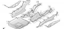 FLOOR PANEL, UNDER COVER, FLOOR SIDE COVER