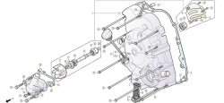 WATER PUMP, RIGHT CRANKCASE COVER