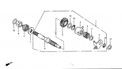 KICK STARTER SPINDLE