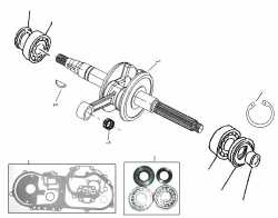 CRANKSHAFT, GASKET KIT