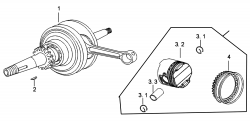 CRANKSHAFT, PISTON