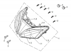 HEAD LIGHT QT-20 B3