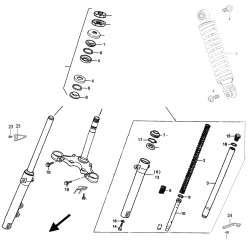 FRONT FORK, REAR SHOCK ABSORBER