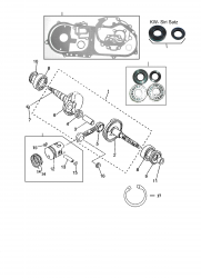 PISTON, CRANKSHAFT, GASKET KIT