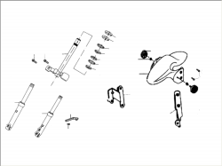 FRONT FORK, FRONT FENDER