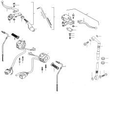 Switch Lever, Front Brake Hose