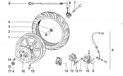 FRONT WHEEL, FRONT BRAKE