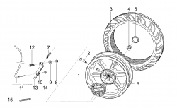 REAR WHEEL, REAR BRAKE