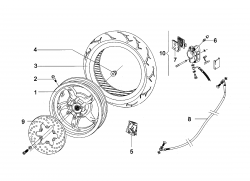 REAR WHEEL, REAR BRAKE