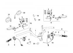 HANDLE LEVER, SWITCH CABLE, HANDLE PIPE