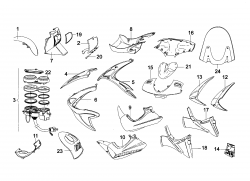 FRONT PLASTIC PARTS, COMBIMETER