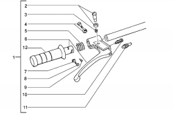 RIGHT GRIP (FRONT DRUM BRAKE)