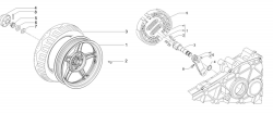 Hinterrad Trommelbremse