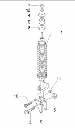 Federbein hinten