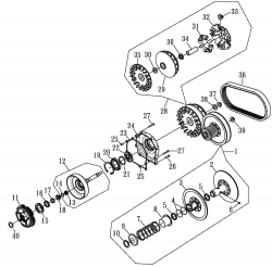 V-BELT , CVT DRIVE