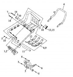 FOOT REST, FRONT BUMPER, REAR GRIP