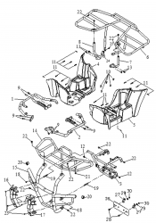 Footrest/Front Bumper/Rear Hand Grip