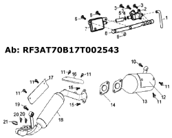 Auspuff ab RF3AT70B17T002543