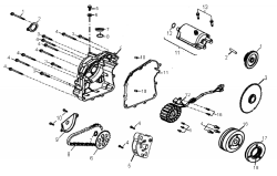 OIL PUMP / COVER CRANKCASE LEFT / GENERATOR