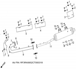 Auspuff ab FIN: RF3RA5652CT000318