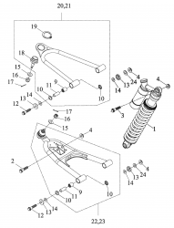 A-Arms, Federbein vorne