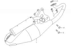 Auspuff f. 2-Taktmotor