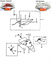 Rücklicht / Blinkleuchte hinten