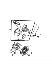 BRAKE DISC, FRONT BRAKE CALIPER