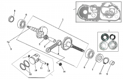 PISTON, CRANKSHAFT, GASKET KIT