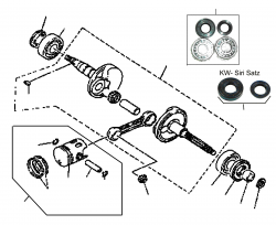 CRANK SHAFT, PISTON