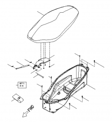 SEAT,REAR LUGGAGE BOX