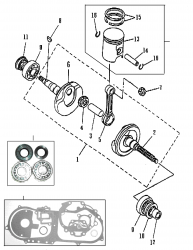 PISTON, CRANKSHAFT, GASKET KIT